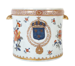 19th Century French Samson Armorial Wine Cooler or Cachepot