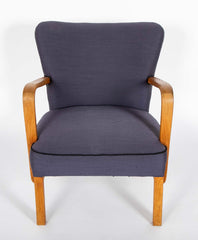 Pair of Danish Modern Armchairs by Fritz Hansen: Model 1605