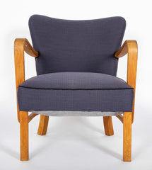 Pair of Danish Modern Armchairs by Fritz Hansen: Model 1605