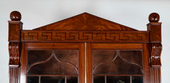 Mahogany Two Part Bookcase