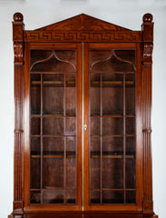 Mahogany Two Part Bookcase