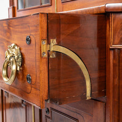 Mahogany Two Part Bookcase