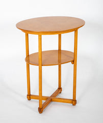 Thonet Oval Birch Table Designed by Josef Hoffman