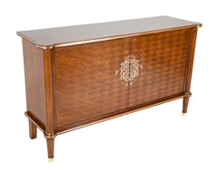 A Jules Leleu Blond Mahogany Veneered Sideboard