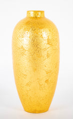 Sevres for Delvaux Paris Textured and Gilded Porcelain Vase