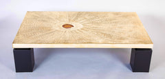 George Mathias Brass Top Coffee Table