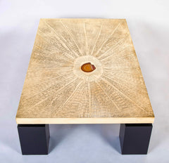 George Mathias Brass Top Coffee Table