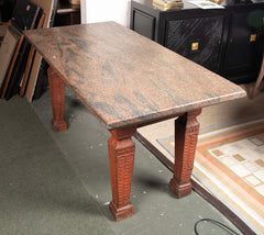 Danish Renaissanance Style Granite Top Table