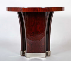 A Mid-Century French Dominique Circular Rosewood Table