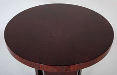 A Mid-Century French Dominique Circular Rosewood Table