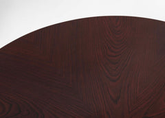 A Mid-Century French Dominique Circular Rosewood Table