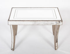 Mid-Century Italian Mirrored Side Table by Fontana Arte