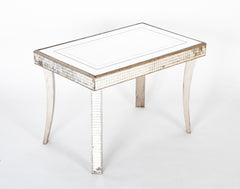 Mid-Century Italian Mirrored Side Table by Fontana Arte