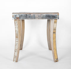 Mid-Century Italian Mirrored Side Table by Fontana Arte