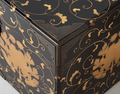 Meiji Japanese Lacquered Trunk