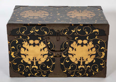 Meiji Japanese Lacquered Trunk