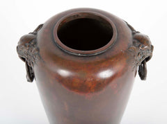 Japanese Meiji Period Bronze Vase