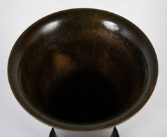 Early 20th Century Bronze Vase by Just Andersen