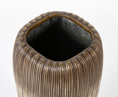 Gustav Gurschner Style Bronze Vase