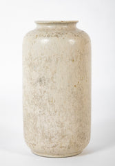 Arne Bang Light Gray Tall Cylindrical Stoneware Vase