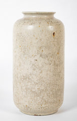 Arne Bang Light Gray Tall Cylindrical Stoneware Vase