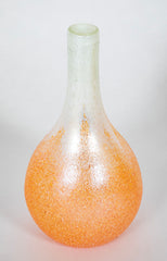 Pair of Scandinavian Orange Vases