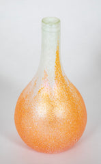 Pair of Scandinavian Orange Vases