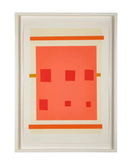 Imi Knoebel Untitled Color Lithograph with Hand Stenciling