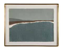 Serigraph ''The Sea is Such a Quiet Place'' by Richard Kemble (USA 1932-2007)