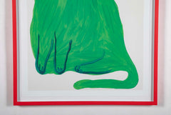 David Shrigley (b.1968) Print of a Green Cat " This Huge Cat has Been Assigned to You....."