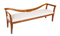 Emilio Lancia Bench with Wave Form Oak Back and Legs