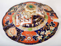 Masons Ironstone Tureen and Stand in the Imari Pattern with Sunflower Finial