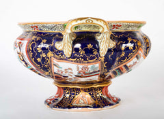 Masons Ironstone Tureen and Stand in the Imari Pattern with Sunflower Finial