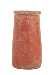 Straight Sided Red Clay Vessel