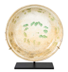 15th Century Vietnamese Green Enamel Bowl with Creamy Glaze