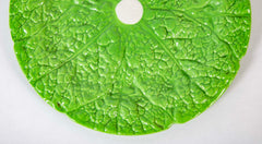 Set of 2 Lettuce Ware Plate with Clear Center