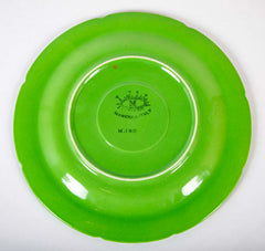 Set of 2 Lettuce Ware Plate with Clear Center