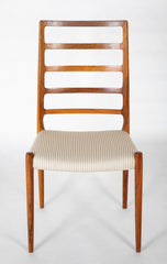 Niels Moller Rosewood Ladder Back Side Chair