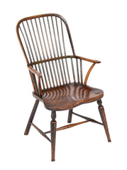 Late 18th Century American Bow Back Windsor Chair with Elm Seat