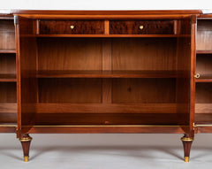 A French Mahogany & Speckled Mahogany Veneered  Sideboard by Maurice Rinck