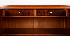 A French Mahogany & Speckled Mahogany Veneered  Sideboard by Maurice Rinck