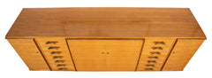 French School of Dominique Large Tiger Maple Sideboard