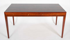 Severin Hansen Jr. Brazilian Rosewood Four Drawer Desk