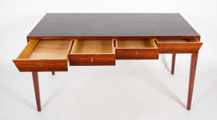 Severin Hansen Jr. Brazilian Rosewood Four Drawer Desk