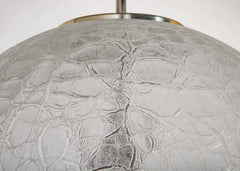 Suspended Crackle Glass "Globe" Pendant  Light by Doria Leuchten.