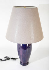 A Fulper Pottery Wisteria Matte Glazed Vase now a Lamp