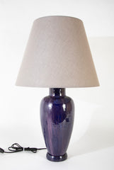 A Fulper Pottery Wisteria Matte Glazed Vase now a Lamp