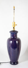 A Fulper Pottery Wisteria Matte Glazed Vase now a Lamp