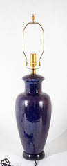 A Fulper Pottery Wisteria Matte Glazed Vase now a Lamp