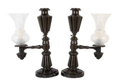 Pair of 19th Century English Argon Lamps Now Electrified